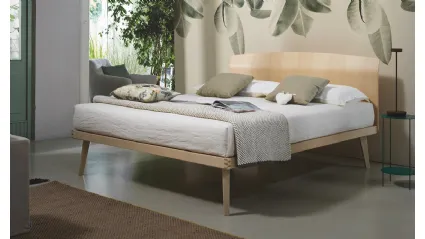 Letto Simplicity Project Idea in legno di faggio di Dorsal