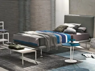 Letto singolo in tessuto Bravo di Tomasella