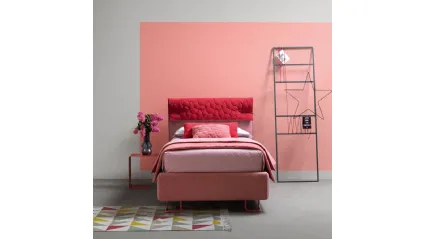 Letto singolo con testiera reversibile Clip di Bside