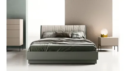 Letto Bent con testiera di Zalf