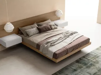 Letto con box contenitore Float di Zalf