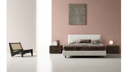 Letto in tessuto con estiera Luk Small di Zalf