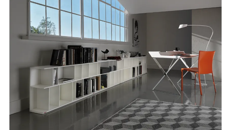 Libreria a muro Wally di Cattelan Italia