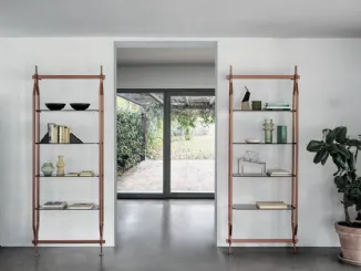 Libreria Charlotte a parete 2 di Bontempi