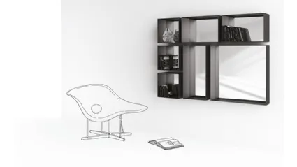 Libreria componibile sospesa Barra - Tasto di Minotti Italia