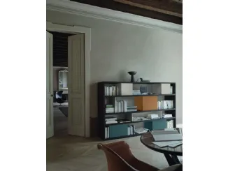 Libreria Modo M6C83 in laccato opaco di Sangiacomo