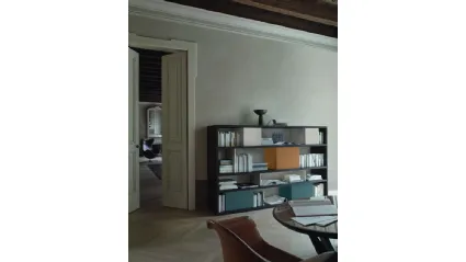 Libreria Modo M6C83 in laccato opaco di Sangiacomo
