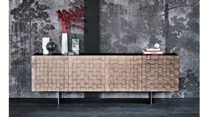 Madia Arizona Crossing in legno Brushed Bronze di Cattelan Italia