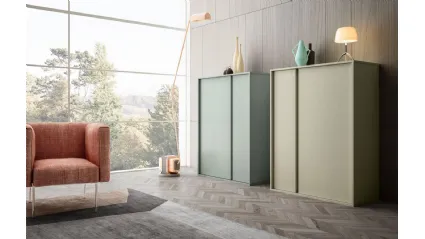 Madia alta Living 02 in laccato opaco di Arredo3