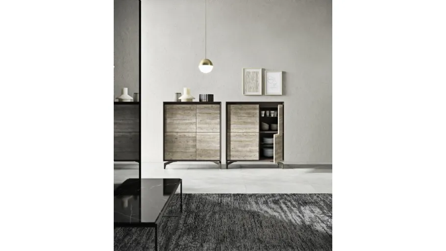 Madia Alta Neck in legno di Presotto