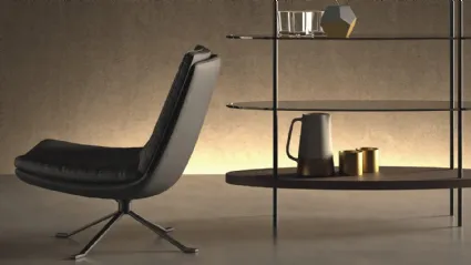 Poltroncina in pelle Kelly di Doimo Salotti