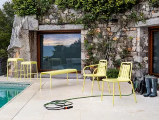 Sgabello in metallo Easy di Connubia