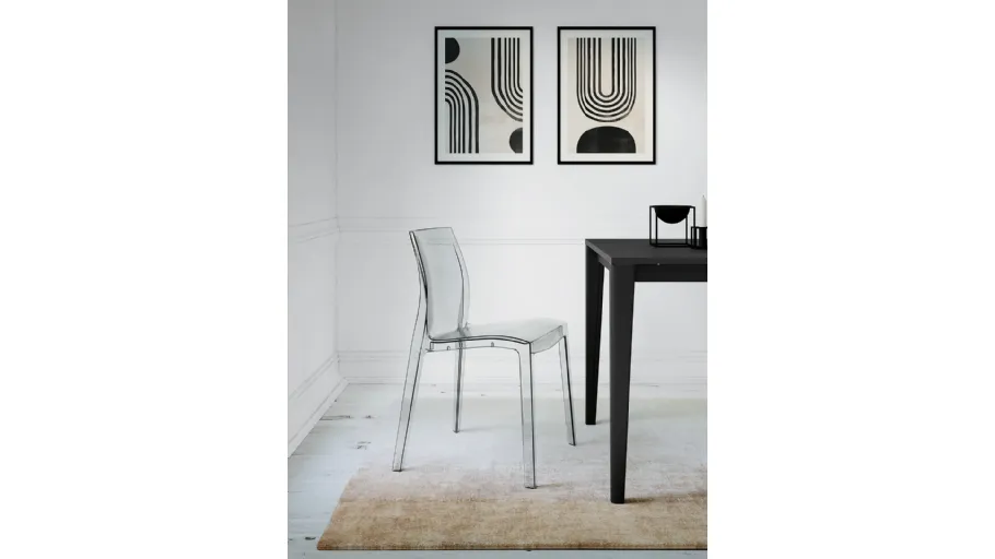 Sedia Light in policarbonato trasparente di Arredo3