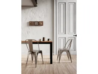 Sedia Seven in metallo verniciato di Arredo3