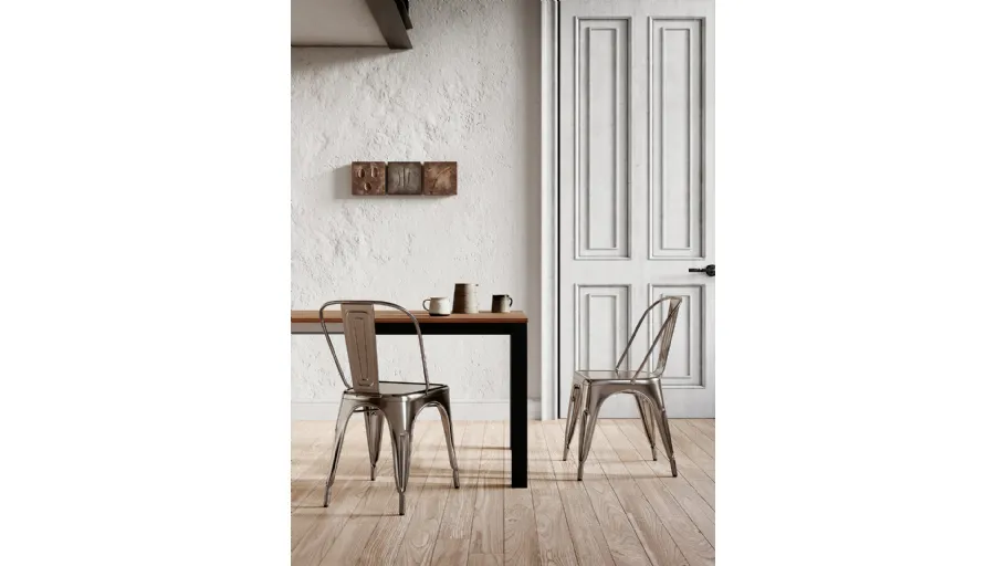 Sedia Seven in metallo verniciato di Arredo3