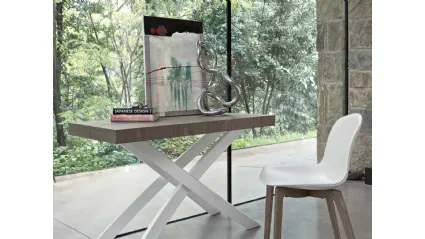 Sedia in pelle Seventy di Bontempi