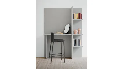 Sgabello Zara Up con struttura in metallo verniciato e seduta rivestita in ecopelle di Arredo3