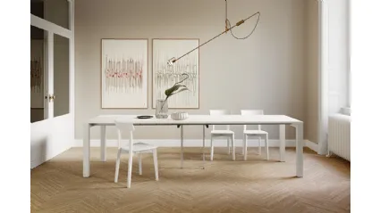Tavolo allungabile in laminato con struttura in metallo verniciato Long Island di Arredo3