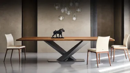 Tavolo con piano in legno Stratos Wood di Cattelan Italia