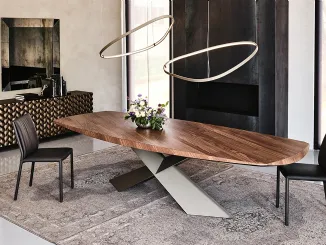 Tavolo con piano in legno Tyron Wood di Cattelan Italia