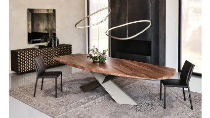 Tavolo con piano in legno Tyron Wood di Cattelan Italia