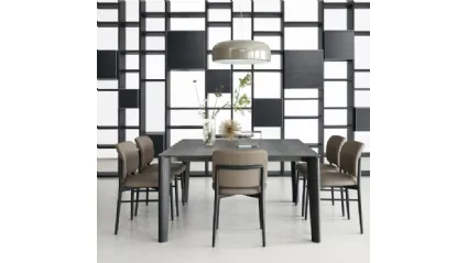Tavolo quadrato Desco in Ceramica di Sangiacomo