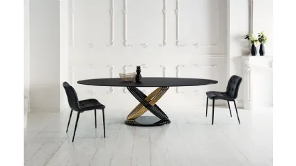 Tavolo Fusion in Cristallo di Bontempi