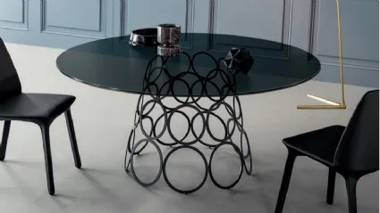 Tavolo rotondo da pranzo di design Hulahoop di Bonaldo