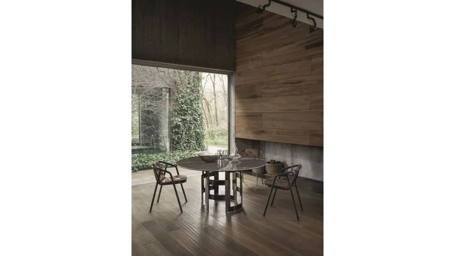 Tavolo Imperial Rotondo in SuperMarmo di Bontempi