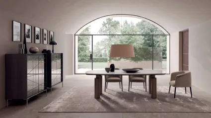 Tavolo Kolosso con top in ceramica di Presotto