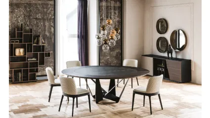 Tavolo Skorpio Ker-Wood Round di Cattelan Italia