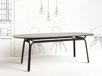 Tavolo Tubi di Minotti Italia