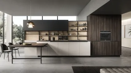 Cucina Design con penisola Lab13 Kitchen 03 di Aran