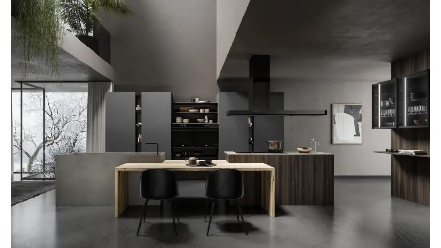 Cucina Design con isola Lab13 Kitchen 04 di Aran