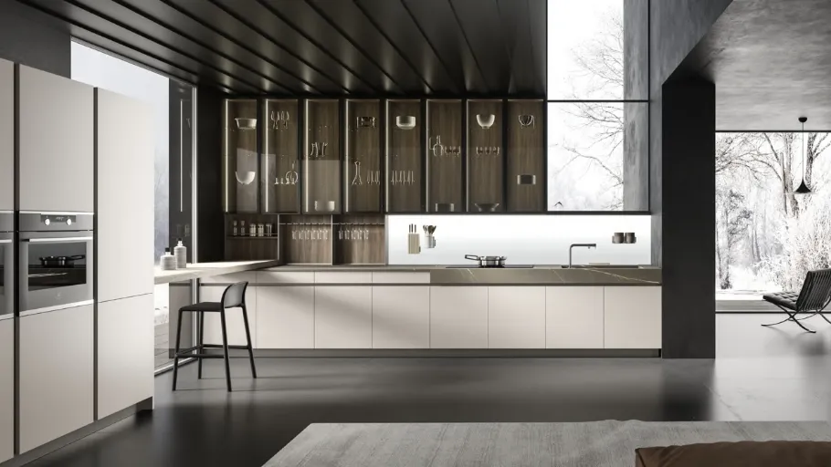 Cucina Design ad angolo Lab13 Kitchen 05 di Aran