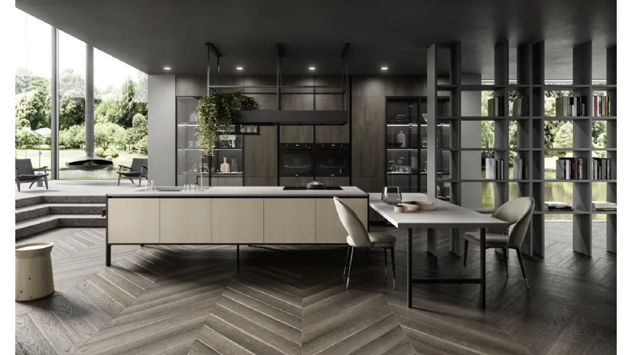Cucina Design con isola Lab13 Kitchen 06 di Aran