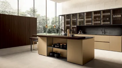 Cucina Design con isola Linea 30 HD di Composit