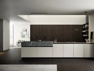 Cucina Asia laccato Nebbia di Arredo3