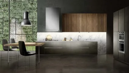 Cucina di design in legno Linea di Composit