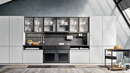 Cucina Pepper Larice Bianco lineare di Composit