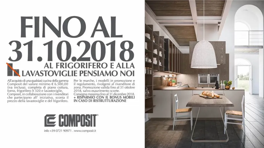 Promozione cucine elettrodomestici Composit di Calzavara Arredamenti